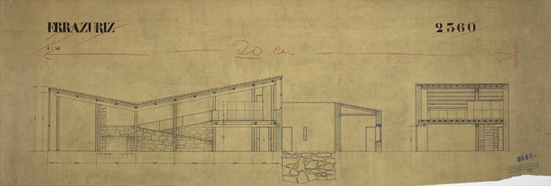 Ле Корбюзье / Le Corbusier. Проект дома Errazuriz, Чили. 1930