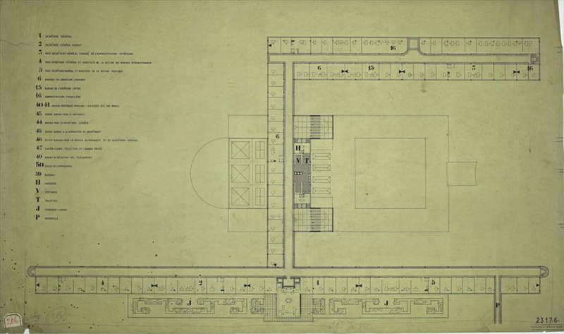 Ле Корбюзье / Le Corbusier. Конкурсный проект здания Лиги Наций в Женеве, Швейцария. 1927