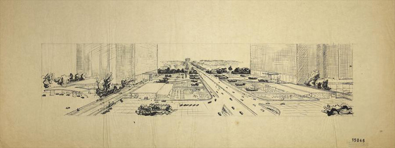 Ле Корбюзье / Le Corbusier. Концепция застройки порта Maillot, Париж, Франция. 1929