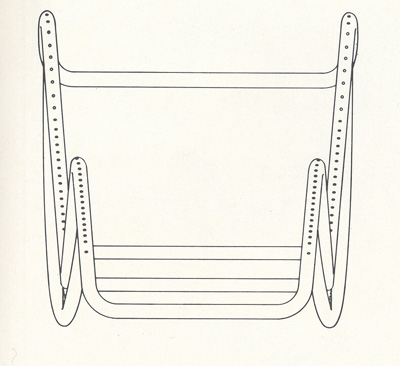 Шезлонг LC4 Chaise Longue. Le Corbusier. Ле Корбюзье. 1928